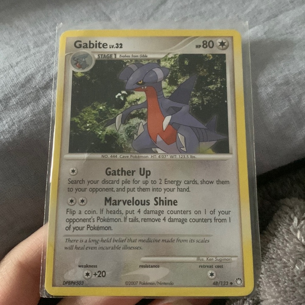 Gabite pokémon card